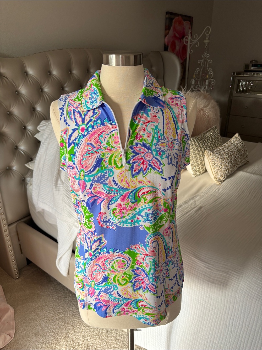 Women's Multi-Color Sleep Top - M NWOT